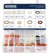 ASSORTED BOX SUMP PLUG WASHERS (BOX OF 180 PIECES)