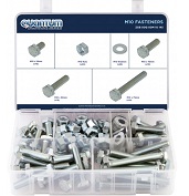 ASSORTED BOX OF M10 FASTENERS (BOX OF 145 PIECES)